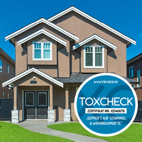 Das Toxcheck-Emblem in der Werbung